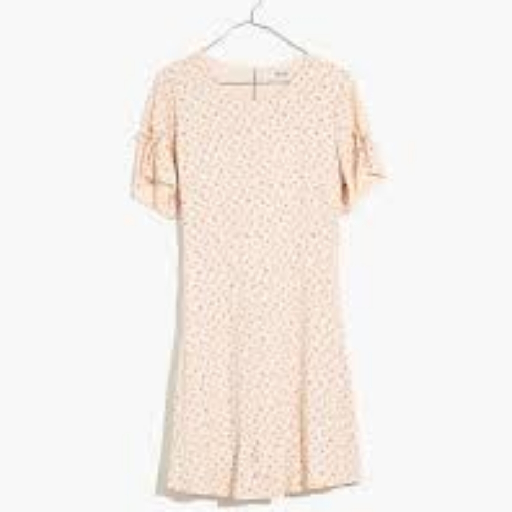Tie Sleeve Retro Dress in Dutch Dandelions